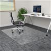 100pointONE Tappetino per sedia da ufficio extra large, 116,8 x 152,4 cm, trasparente, per pavimenti in moquette a pelo basso, facile da scivolare, tappetino in plastica per sedia da ufficio su