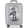 Star Wars Joumma Star Wars The Mandalorian & Grogu - Valigia da cabina argento, 38 x 55 x 20 cm, rigida in ABS, chiusura a combinazione laterale, 35 l, 2,5 kg, 4 ruote doppie, bagaglio a mano