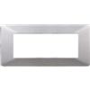 ETTROIT PLACCA PLASTICA 7 MODULI SILVER COMPATIBILE VIMAR PLANA