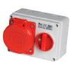 PRESA INTERBLOCCATA IP65 380V 3P+T 16A COMPLETA DI CASSETTA