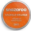 Snazaroo - Pittura Per Viso e Corpo, Trucchi da Viso per Travestimenti, per Bambini e Adulti, 18 ML, Colore Arancione Scintillante