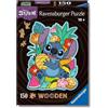 Ravensburger - Puzzle Legno Da Lilo E Stitch Bambina E Bambino | Rompicapo Legno Con 150 Pezzi | Puzzle Stitch Consigliato Per 10 Anni O Più | Giochi Per Adulti E Bambini