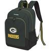 travelite NFL Zaino College Green Bay Packers, zaino scolastico in nylon resistente con scomparto laptop 15,6 pollici, aggancio al trolley e schienale imbottito