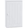 HOMCOM Mobiletto Bagno Pensile Sopra WC con Ripiano Regolabile e Anta, Bianco | Aosom Italy