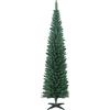 HOMCOM Albero di Natale Artificiale Slim 210 cm con 401 Rami a Forma di Abete, Base in Plastica, Verde | Aosom Italy