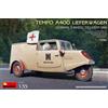 MiniArt Modellino Furgone Tempo A400 Lieferwagen. Tedesco 3-wheel Consegna Van MiniArt