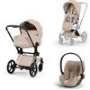 Cybex Platinum - Trio Cybex Platinum Style E- Priam Chrome Brown Cozy Beige Cloud T