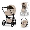 Cybex Platinum - Trio Cybex Priam 2026 Comfort Cozy Beige Matt Black con Cloud G3 Plus