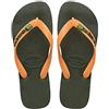 Havaianas - Brasil Logo, Infradito Iconiche, Comode E Resistenti, Strisce con la Bandiera Del Brasile E Suola Antiscivolo Con Strisce Colorate, Unisex Adulti