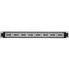 Techly Pannello Cieco Techly Ventilato 1U Nero per Rack Audio Video