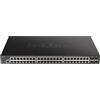 D-link Switch D-Link DGS-1250 Gigabit PoE 48x10/100/1000BASE-T 48 porte Nero [DGS-1250-52XMP/E]