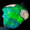 AK GEMS AND JEWELLERY Black Opal Grezzo Naturale Etiopia Pietra Preziosa Fire Opal 15.5Ct 20x18 mm