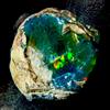 AK GEMS AND JEWELLERY Natural black opal Crudo, Etiope fire opal Gemma, opal rough 8 KT 15x14 MM