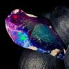 AK GEMS AND JEWELLERY Gemma Opale Fire, Opale Nero Etiopico Grezzo Naturale 5,8 Ct 20x12 mm