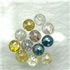 Surat*Diamond*City Diamante Naturale Lotto 12pcs 1.28tcw 2.6mm Giallo Bianco Mix Colore Rotondo
