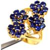 PNG Anello in Zaffiro Blu Naturale Riscaldato 3 mm in Argento 925 Mis. 7