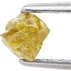 surat*diamond*city EARHTMINE Diamante Naturale Grezzo A Cubo TINY 0.26 Ct Giallo