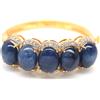 PNG Bracciale con Zaffiro Blu e Zircone in Argento Sterling 925 13x17 mm