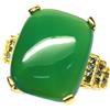 PNG 925 Argento Sterling 13 x 16 MM Verde Agata & Zaffiro Blu Misura Anello 6.75