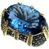 PNG Anello In Argento 925 Con Fluorite Blu E Zaffiro Misura 11 17 X 24 Mm
