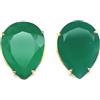 PNG Orecchini In Agata Verde Placcati In Oro 18K In Argento Sterling 925 15 X 20 Mm