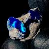 OPAL EMPIRE Fire Black Opal Pietra Gemma Naturale Grezza Etiopica 8 Ct 22x12 mm