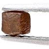 Sparkling Fancy Diamonds Diamante Grezzo Naturale 0.17ct Marrone Cubo