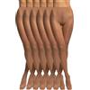 POMPEA 6 Paia Collant Donna 40 Denari, Calze Velate Opache con Cuciture Piatte, Compressione Leggera
