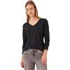 Street One Studio 3231228 Maglietta a Maniche Lunghe con Scollo a V e Pizzo Donna