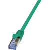 LogiLink Professional CQ3015S Cavo patch LogiLink, Cat. 6A, S/FTP, 0,25 m, verde