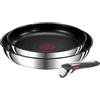 Tefal Ingenio Preference L97493, Set per frittura, Acciaio inossidabile, Acciaio inossidabile, Titanio, Nero, Indicatore termico