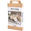 Creativ Company Kit per la creazione di stampi in resina, scatola con coperchio, color beige-crema, kit per realizzare scatole di stoccaggio fai-da-te