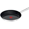 Tefal Duetto On, padella antiaderente da 28 cm, rivestimento ceramico antiaderente Go Ceram, indicatore di temperatura Thermo-Signal, manico rivettato, adatta a tutti i tipi di fornelli, resistente, acciaio inossidabile, modello G7660634