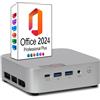 Ankermann-PC Ank-IX M1 Mini PC | 24GB LPDDR5 RAM | 512GB NVMe SSD | Windows 11 | AMD Ryzen 7 - 7735HS | WiFi & Bluetooth | MS Office 2024