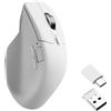 Keychron M6, modello destro, sensore ottico, connettività RF wireless, Bluetooth e USB Type-C, 26000 DPI, colore bianco