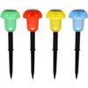 Lumisky Set di 4 fari solari a funghi multicolori, 4 x MUSHY H24 cm