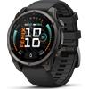 GARMIN Fenix 9 AMOLED SAPPHIRE 47mm Crbn Gry DLC Titanium bezel con cinturino Black/Pble Gry Art.010-04762-11