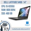 Dell Latitude 5490 Notebook 14" Cpu i5-8350u Ram 8Gb DDR4 SSD 480 Gb Win 11Pro