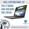 Dell Notebook 14" DELL Latitude 5400 Cpu i7-8665u Ram 8Gb DDR4 SSD 240Gb Win 11 Pro