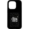 Math Birthday Gifts Custodia per iPhone 15 Pro 18 ° compleanno matematica radice quadrata 324 divertente nerd