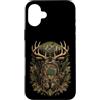 Funny Hunting Back To School Deer Huntin Custodia per iPhone 16 Plus Hunting Back To School - Zaino mimetico per studenti e cacciatori di cervi