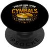 Lover For Church With Golden Vibes Sarca Adorazione divertente dicendo lode lui sui piatti rumorosi PopSockets PopGrip Adesivo