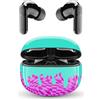 Music Sound - Auricolari Bluetooth TWS Fantasy - Design In-Ear - Senza Fili - Custodia di Ricarica - Microfono - Play Time fino a 25 ore di ascolto - Tanti colori e fantasie disponibili