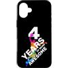 COOL BASKETBALL DESIGNS AND OUTFITS Custodia per iPhone 16 Plus 4 ANNI DI BEING AWESOME BASKET 4. COMPLEANNO