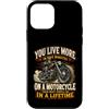 Awesome Vintage Motorcycle Designs and S Custodia per iPhone 12 mini Vivi di più su una moto in cinque minuti Biker Design