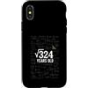 Math Birthday Gifts Custodia per iPhone X/XS 18 ° compleanno matematica radice quadrata 324 divertente nerd