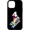 COOL BASKETBALL DESIGNS AND OUTFITS Custodia per iPhone 12 Pro Max 4 ANNI DI BEING AWESOME BASKET 4. COMPLEANNO