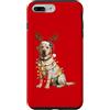 Yellow Labrador Christmas Custodia per iPhone 7 Plus/8 Plus Yellow Lab, pigiama leggero con albero di Natale, cane Labrador