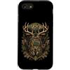 Funny Hunting Back To School Deer Huntin Custodia per iPhone SE (2020) / 7/8 Hunting Back To School - Zaino mimetico per studenti e cacciatori di cervi