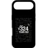 Math Birthday Gifts Custodia per iPhone Air 18 ° compleanno matematica radice quadrata 324 divertente nerd